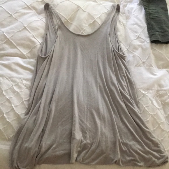 Project Social T Tops - Grey tank top with open back!